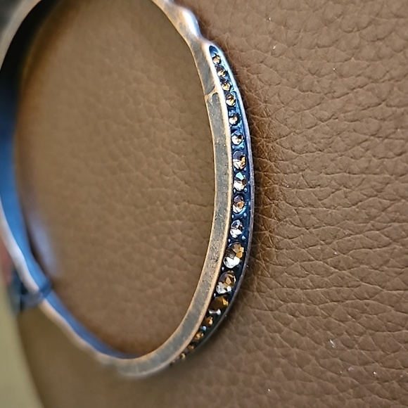 3/$20 PAPARAZZI Copper Rhinestone Just Sparkle and Wave Bangle Bracelet - Picture 5 of 5